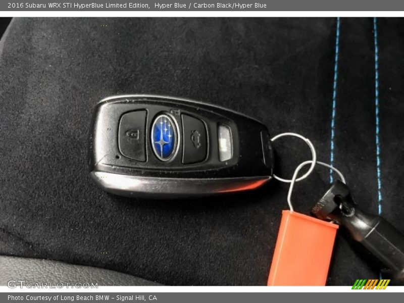 Keys of 2016 WRX STI HyperBlue Limited Edition