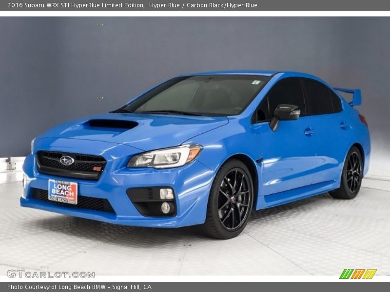 Front 3/4 View of 2016 WRX STI HyperBlue Limited Edition