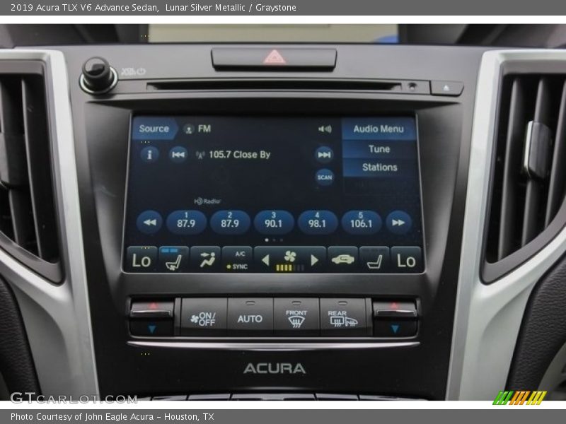 Lunar Silver Metallic / Graystone 2019 Acura TLX V6 Advance Sedan