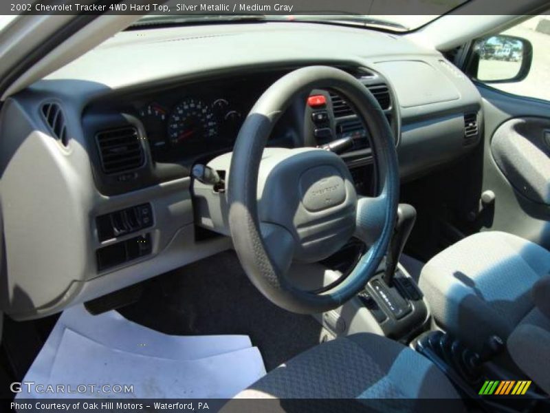 Silver Metallic / Medium Gray 2002 Chevrolet Tracker 4WD Hard Top