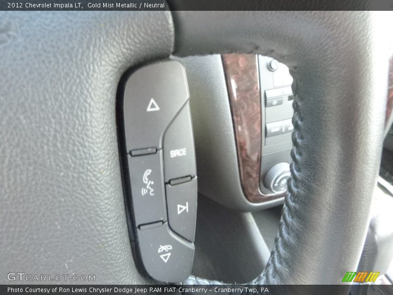 Gold Mist Metallic / Neutral 2012 Chevrolet Impala LT