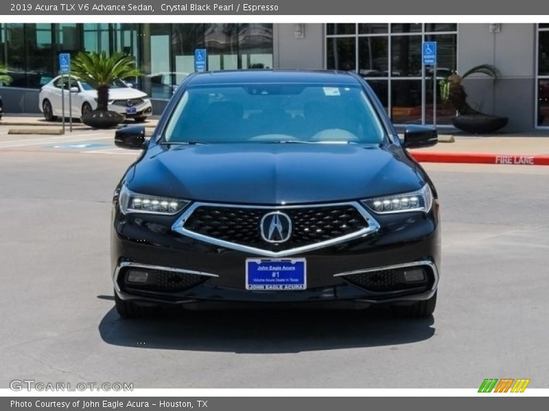 Crystal Black Pearl / Espresso 2019 Acura TLX V6 Advance Sedan
