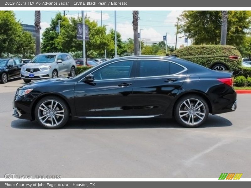 Crystal Black Pearl / Espresso 2019 Acura TLX V6 Advance Sedan