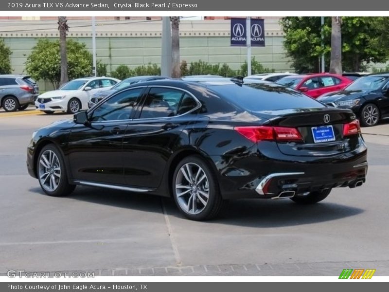 Crystal Black Pearl / Espresso 2019 Acura TLX V6 Advance Sedan