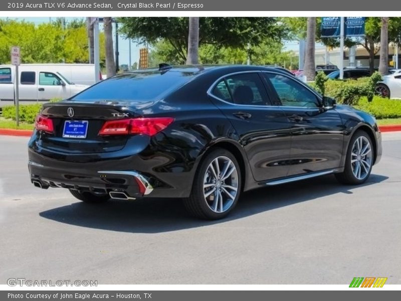 Crystal Black Pearl / Espresso 2019 Acura TLX V6 Advance Sedan