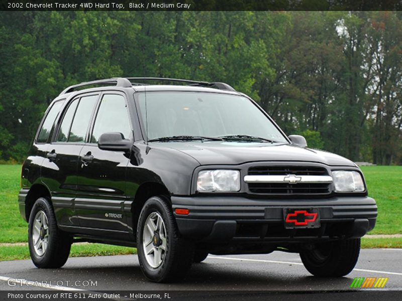 Black / Medium Gray 2002 Chevrolet Tracker 4WD Hard Top
