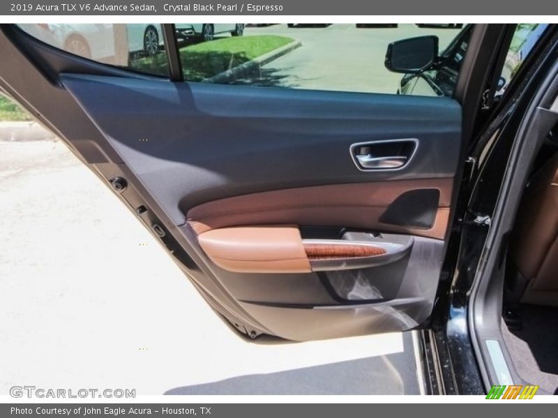 Crystal Black Pearl / Espresso 2019 Acura TLX V6 Advance Sedan