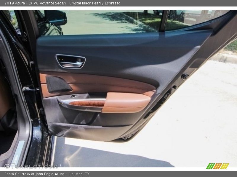 Crystal Black Pearl / Espresso 2019 Acura TLX V6 Advance Sedan