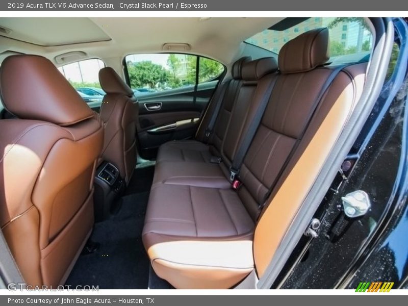 Crystal Black Pearl / Espresso 2019 Acura TLX V6 Advance Sedan