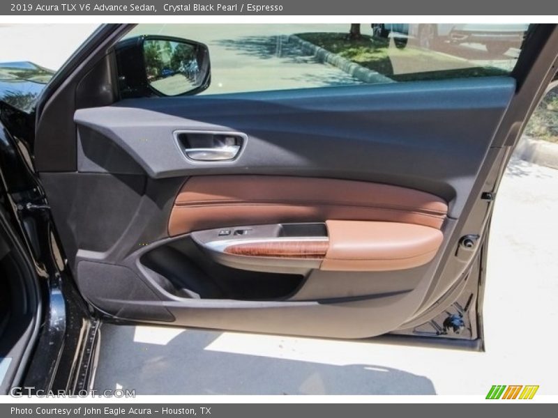 Crystal Black Pearl / Espresso 2019 Acura TLX V6 Advance Sedan