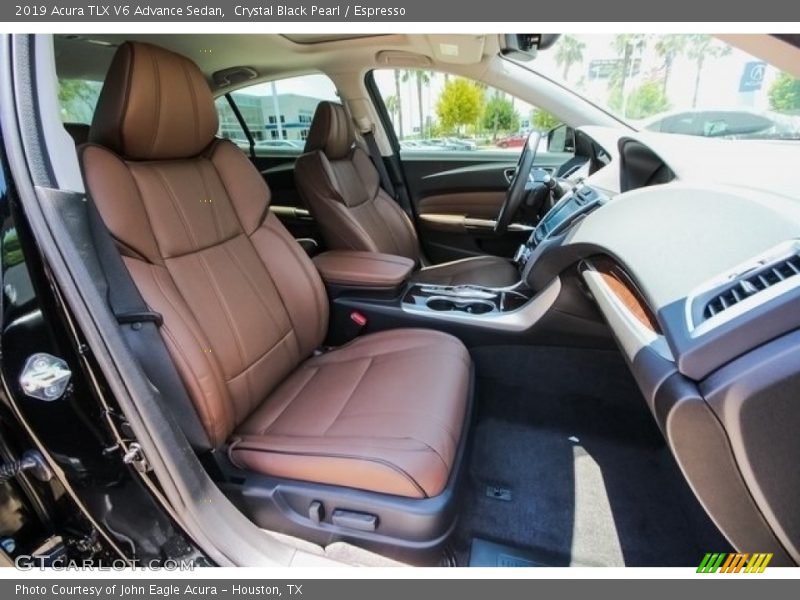 Crystal Black Pearl / Espresso 2019 Acura TLX V6 Advance Sedan