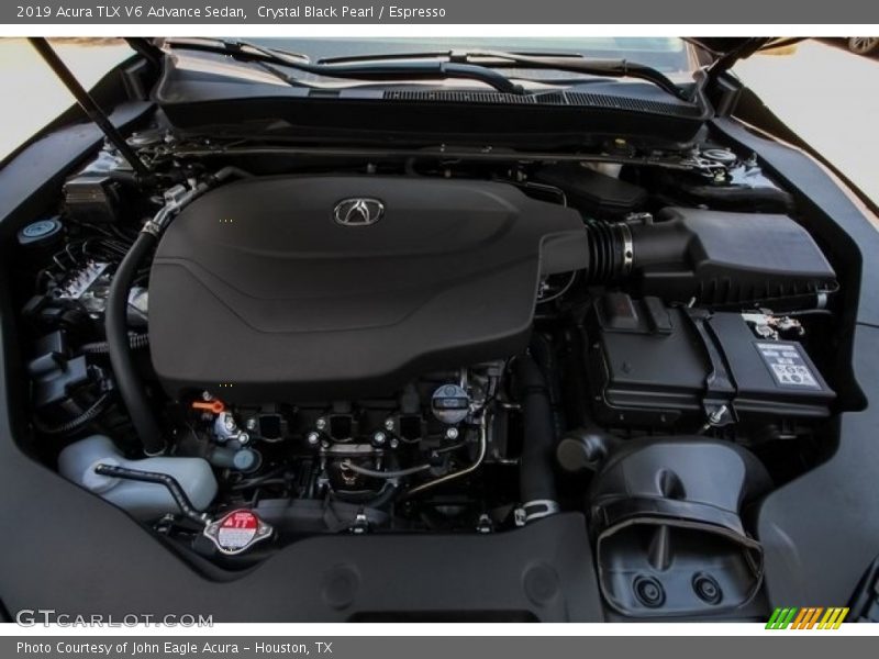 Crystal Black Pearl / Espresso 2019 Acura TLX V6 Advance Sedan