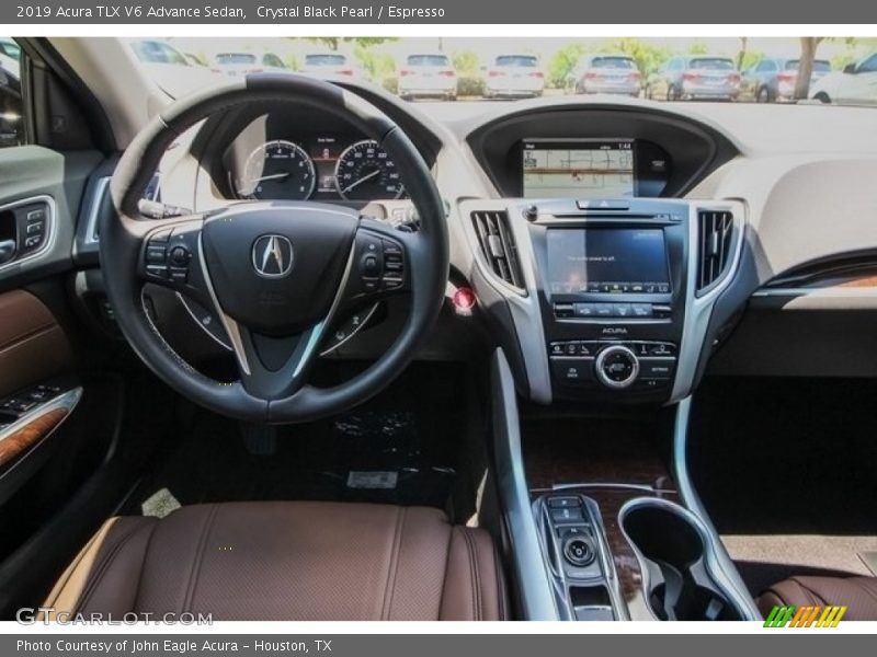 Crystal Black Pearl / Espresso 2019 Acura TLX V6 Advance Sedan