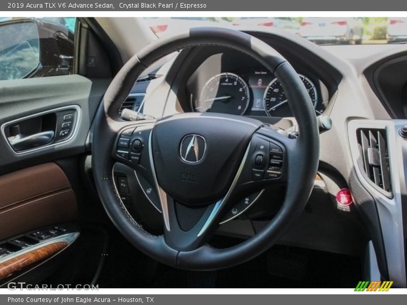 Crystal Black Pearl / Espresso 2019 Acura TLX V6 Advance Sedan