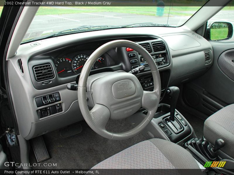 Black / Medium Gray 2002 Chevrolet Tracker 4WD Hard Top