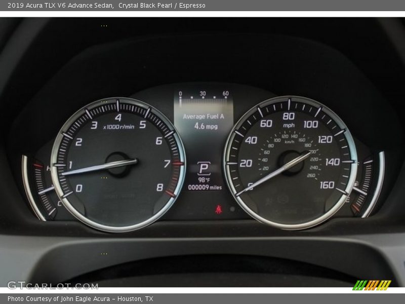 Crystal Black Pearl / Espresso 2019 Acura TLX V6 Advance Sedan