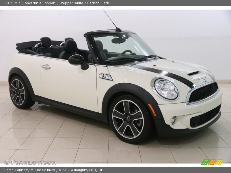 Pepper White / Carbon Black 2015 Mini Convertible Cooper S