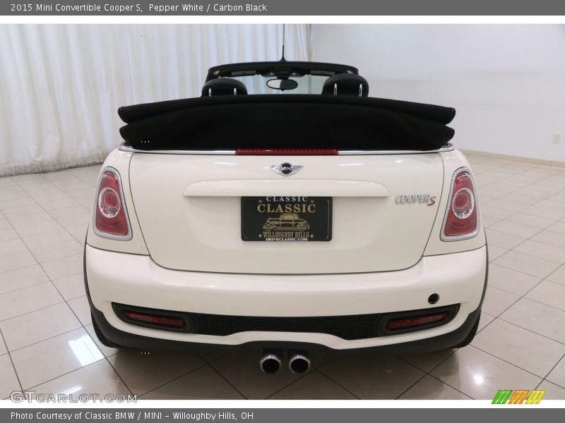 Pepper White / Carbon Black 2015 Mini Convertible Cooper S