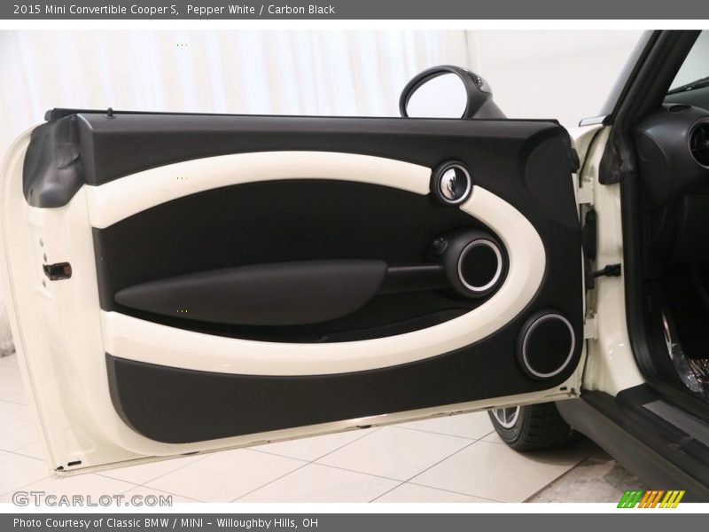 Pepper White / Carbon Black 2015 Mini Convertible Cooper S