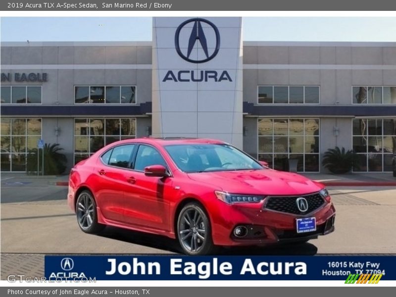 San Marino Red / Ebony 2019 Acura TLX A-Spec Sedan