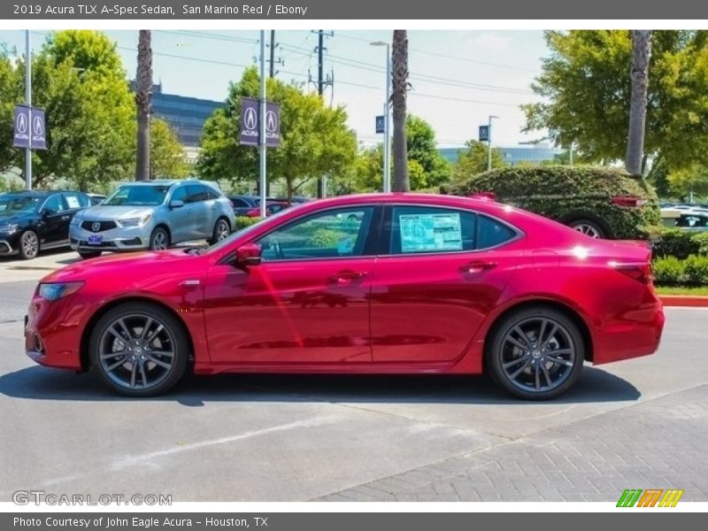 San Marino Red / Ebony 2019 Acura TLX A-Spec Sedan