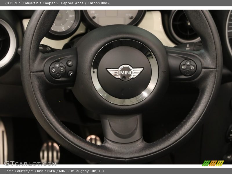 Pepper White / Carbon Black 2015 Mini Convertible Cooper S