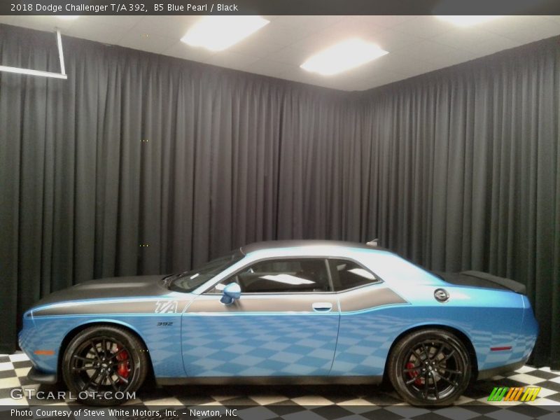 B5 Blue Pearl / Black 2018 Dodge Challenger T/A 392