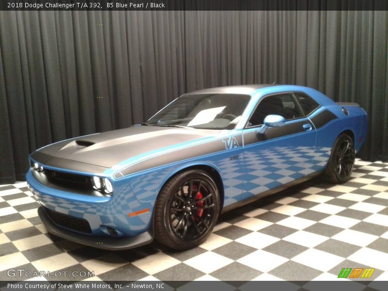B5 Blue Pearl / Black 2018 Dodge Challenger T/A 392