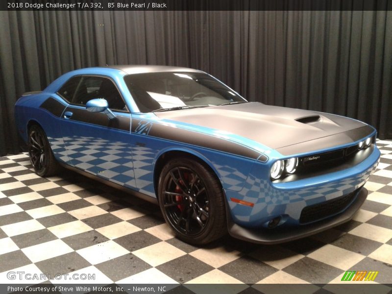 B5 Blue Pearl / Black 2018 Dodge Challenger T/A 392