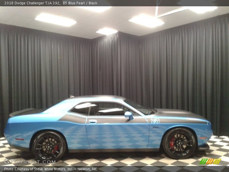 B5 Blue Pearl / Black 2018 Dodge Challenger T/A 392