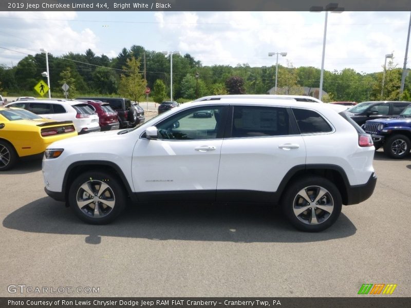 Bright White / Black 2019 Jeep Cherokee Limited 4x4