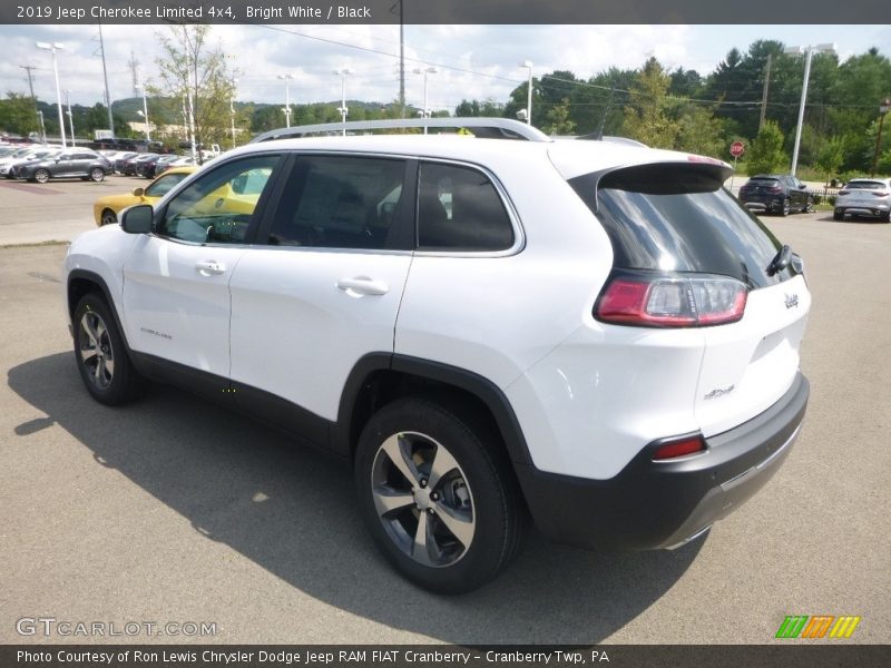 Bright White / Black 2019 Jeep Cherokee Limited 4x4