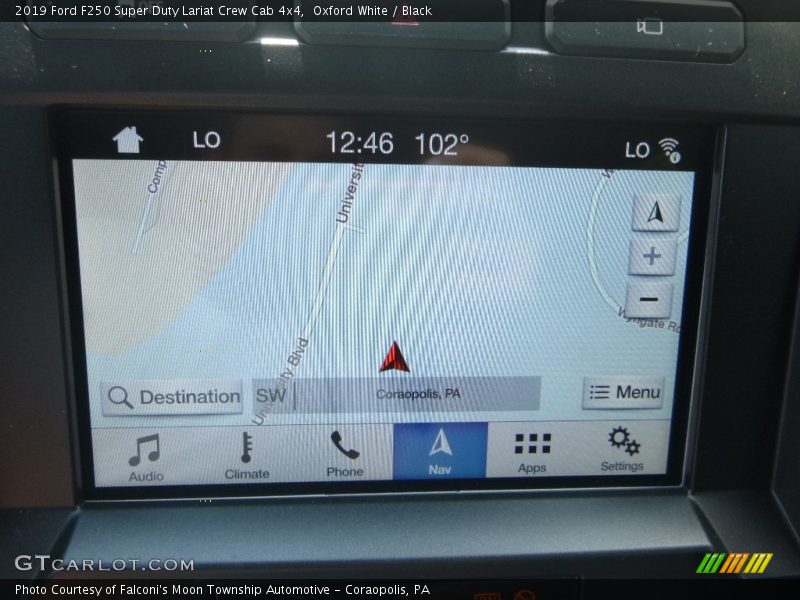 Oxford White / Black 2019 Ford F250 Super Duty Lariat Crew Cab 4x4