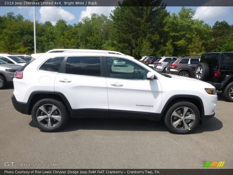 Bright White / Black 2019 Jeep Cherokee Limited 4x4