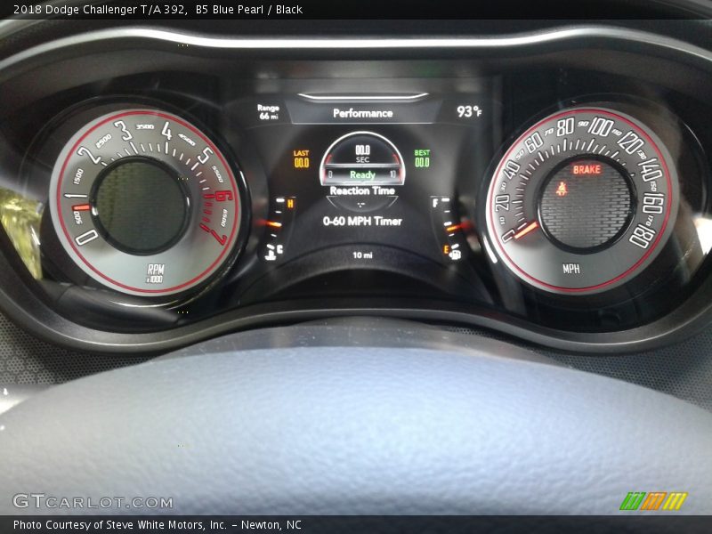 B5 Blue Pearl / Black 2018 Dodge Challenger T/A 392