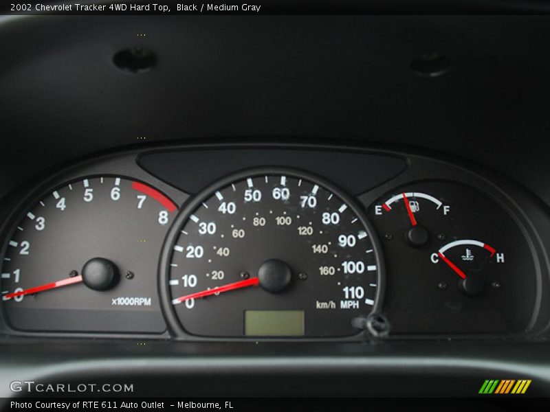 Black / Medium Gray 2002 Chevrolet Tracker 4WD Hard Top