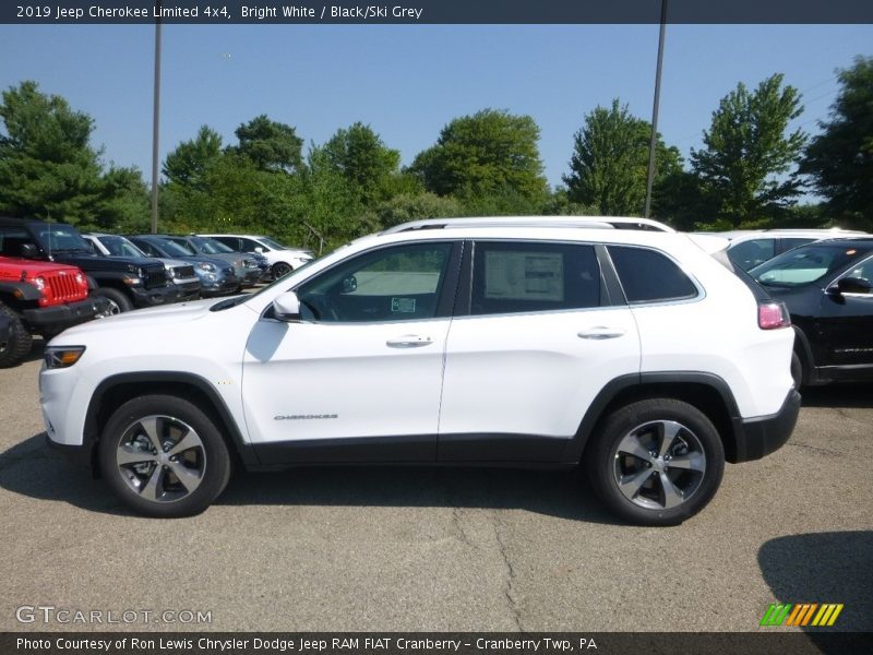 Bright White / Black/Ski Grey 2019 Jeep Cherokee Limited 4x4