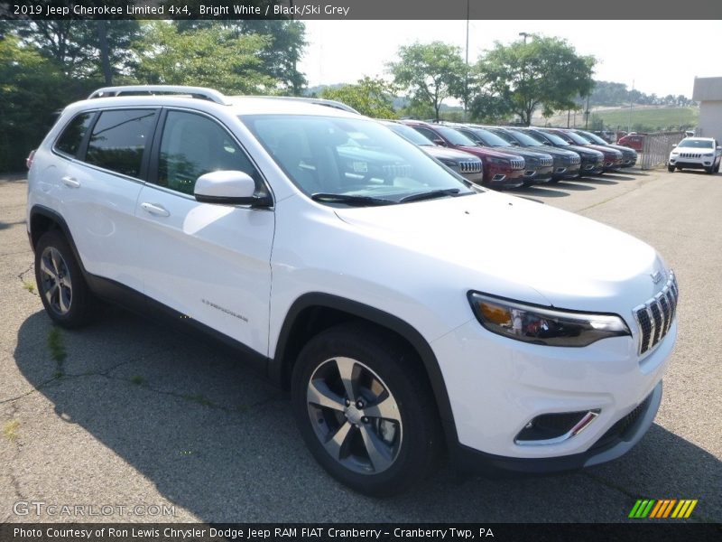 Bright White / Black/Ski Grey 2019 Jeep Cherokee Limited 4x4