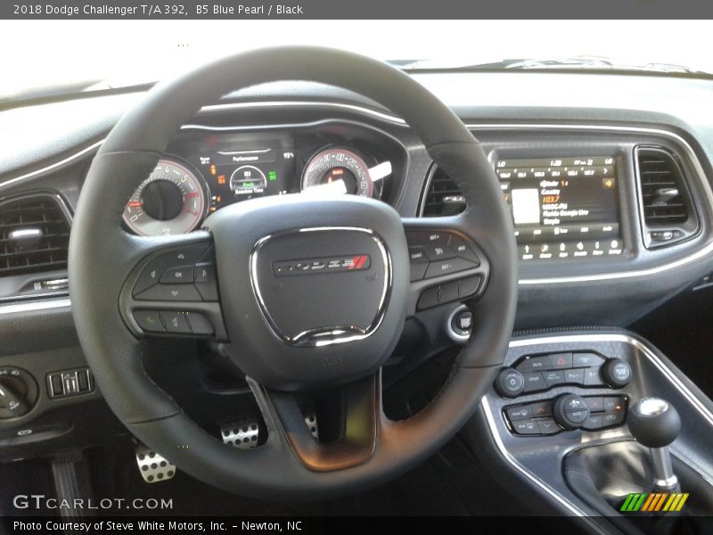 B5 Blue Pearl / Black 2018 Dodge Challenger T/A 392