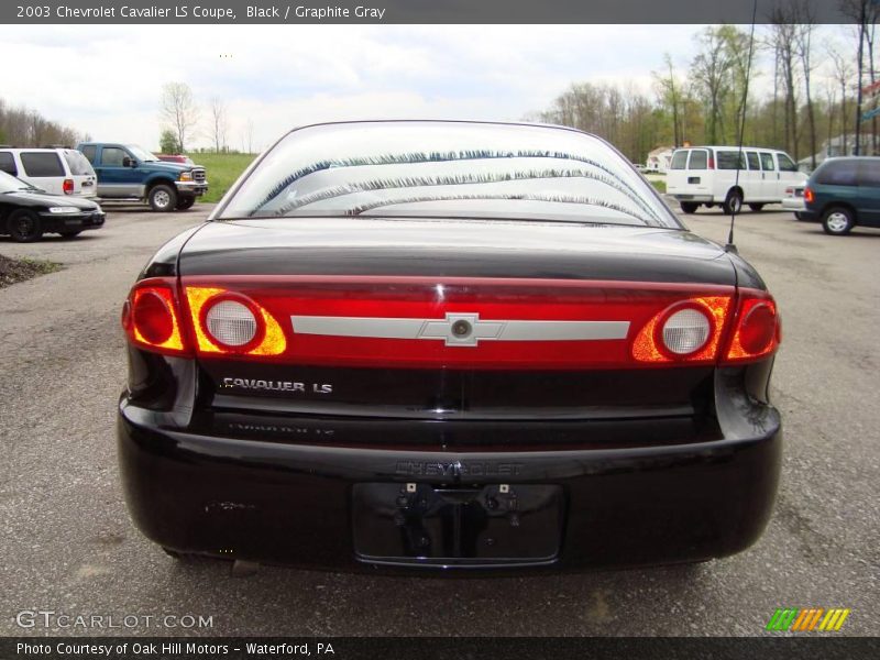 Black / Graphite Gray 2003 Chevrolet Cavalier LS Coupe