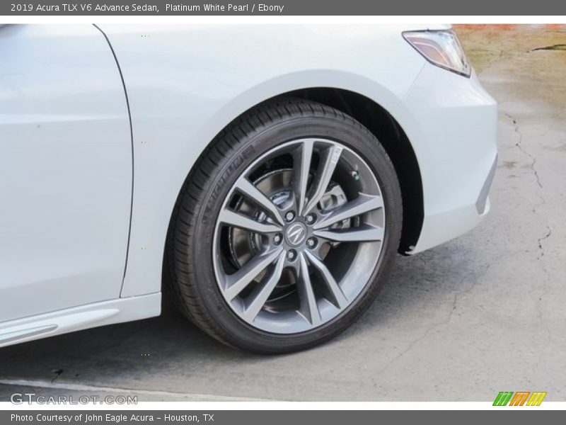 Platinum White Pearl / Ebony 2019 Acura TLX V6 Advance Sedan