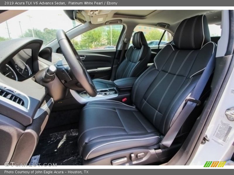 Platinum White Pearl / Ebony 2019 Acura TLX V6 Advance Sedan