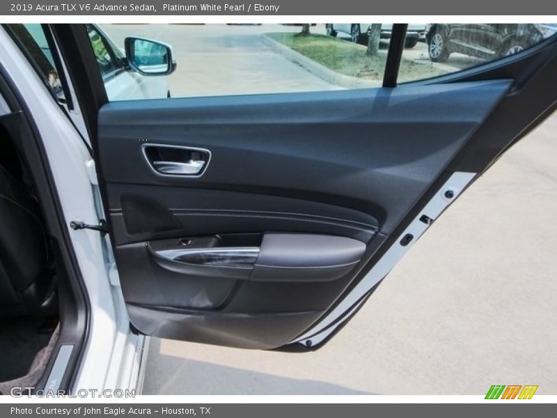 Platinum White Pearl / Ebony 2019 Acura TLX V6 Advance Sedan