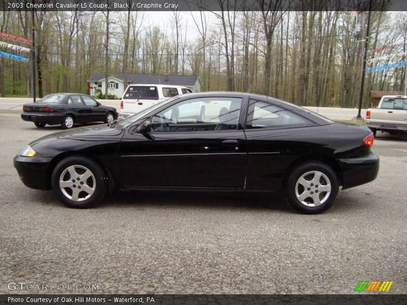 Black / Graphite Gray 2003 Chevrolet Cavalier LS Coupe