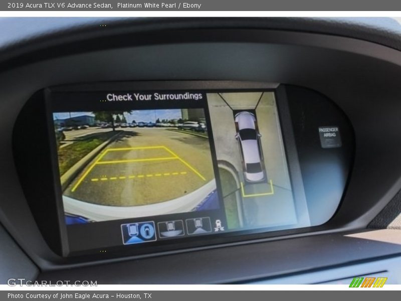 Platinum White Pearl / Ebony 2019 Acura TLX V6 Advance Sedan