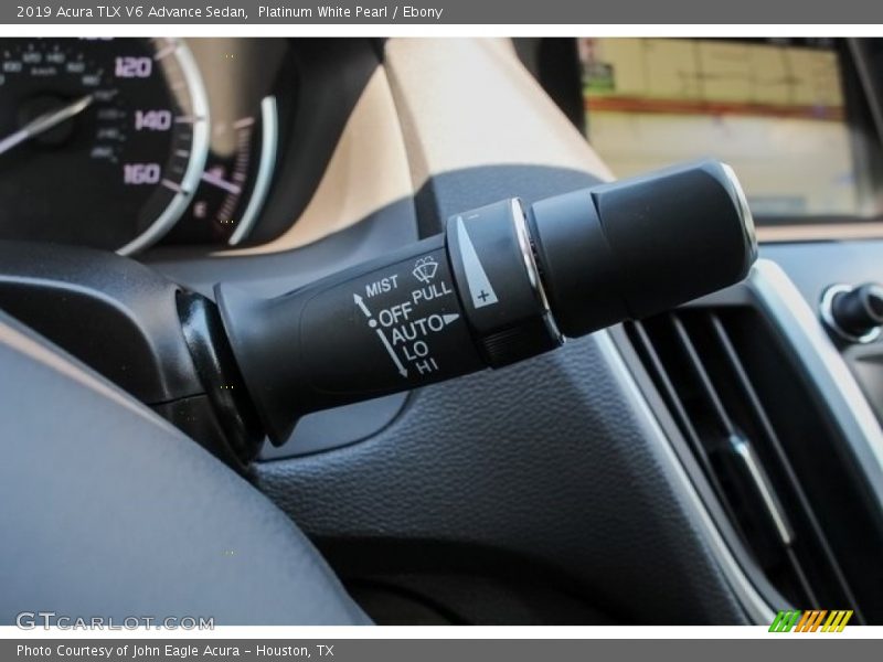 Platinum White Pearl / Ebony 2019 Acura TLX V6 Advance Sedan