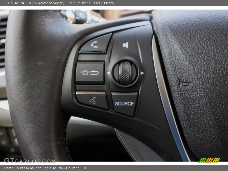 Platinum White Pearl / Ebony 2019 Acura TLX V6 Advance Sedan