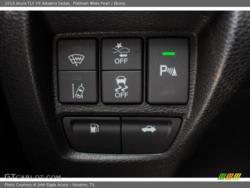 Platinum White Pearl / Ebony 2019 Acura TLX V6 Advance Sedan