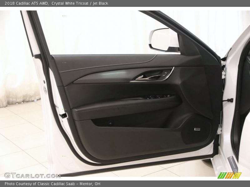 Crystal White Tricoat / Jet Black 2018 Cadillac ATS AWD