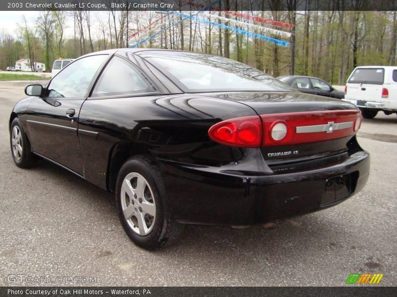 Black / Graphite Gray 2003 Chevrolet Cavalier LS Coupe
